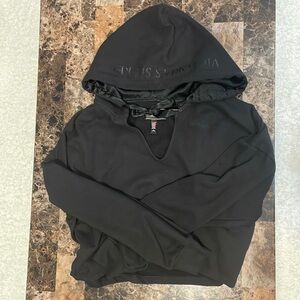 Victoria’s Secret Hoodie Cropped Satin Lined Hood